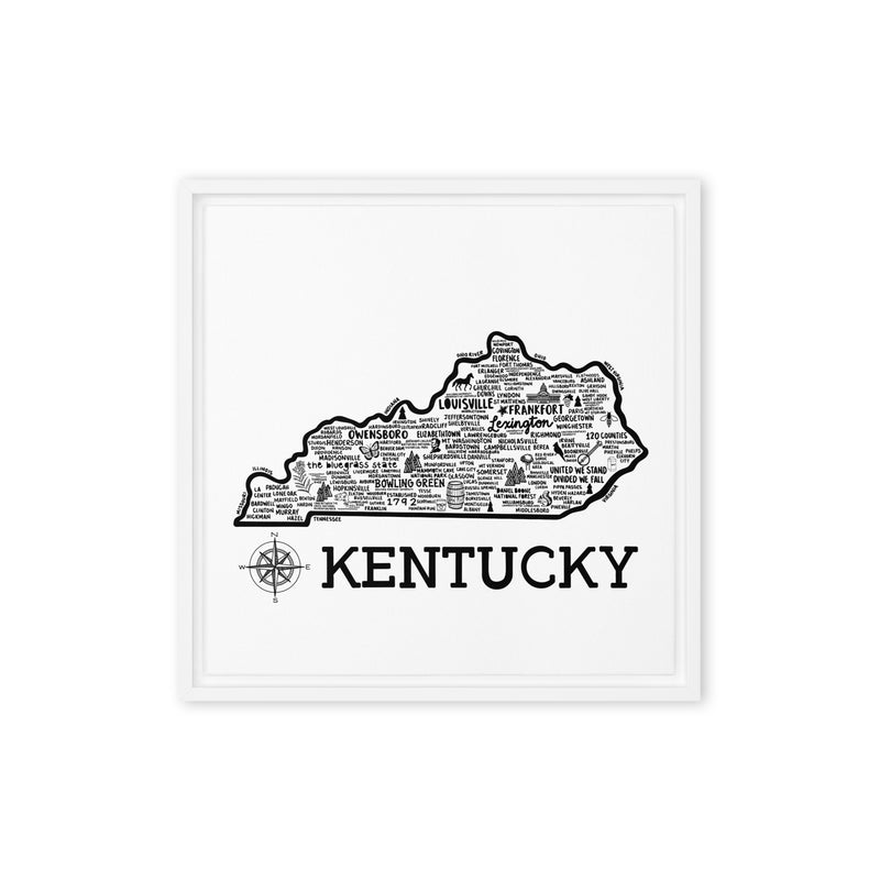 Kentucky Framed Canvas Print
