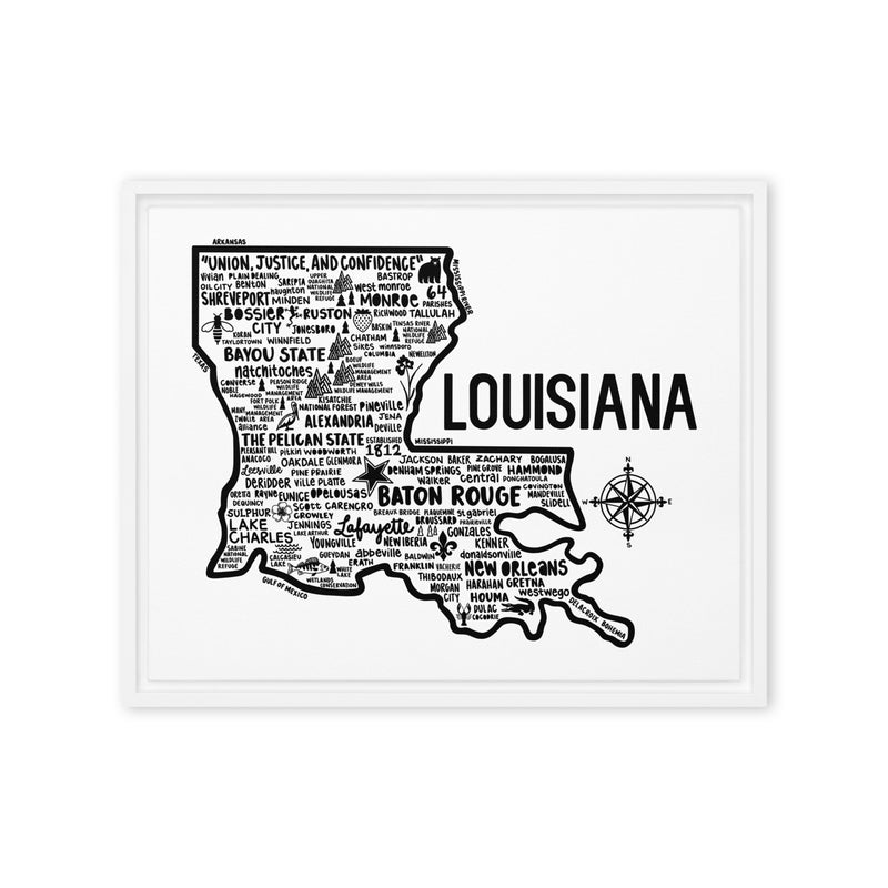 Louisiana Framed Canvas Print