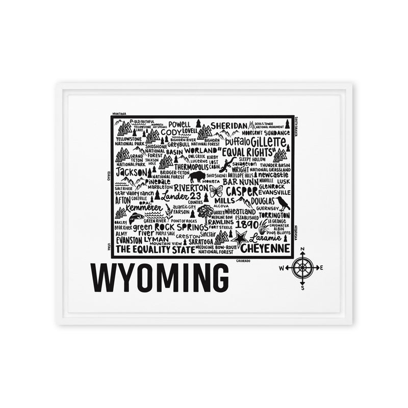 Wyoming Framed Canvas Print