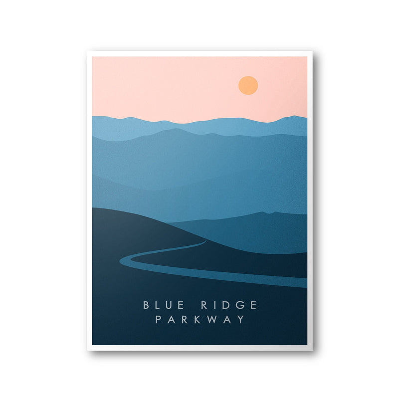 Blue Ridge Parkway Poster | National Park Print | National Park Art | Travel Poster