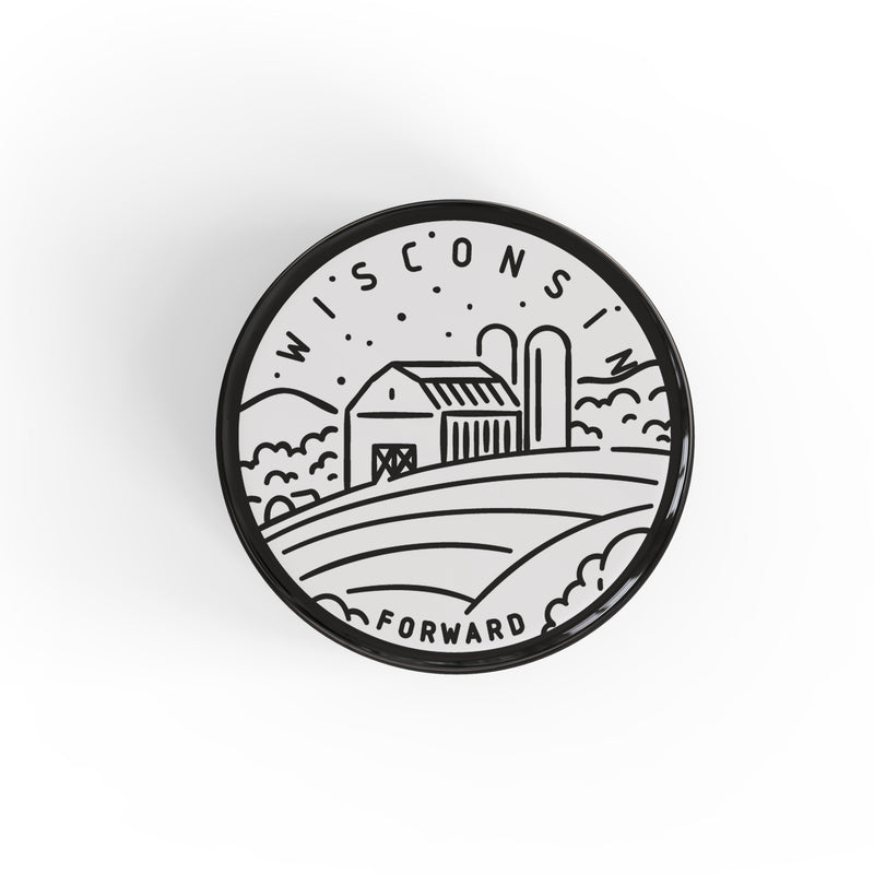 Wisconsin Button Pin
