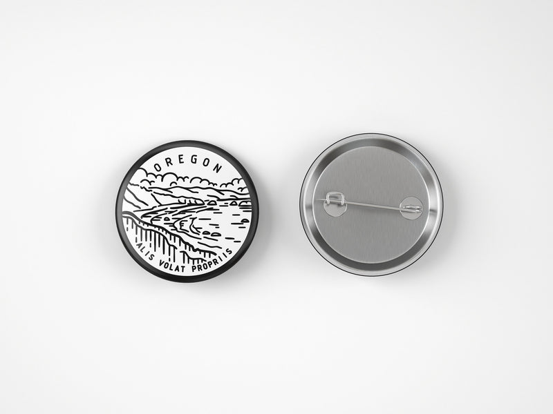Oregon Button Pin