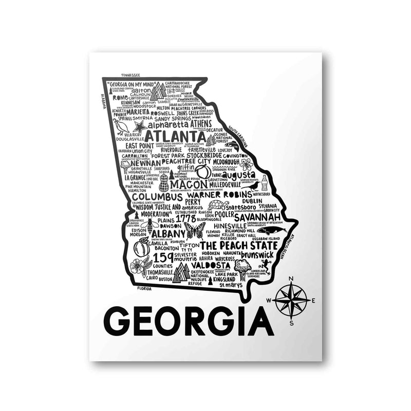 Georgia Map Print | Katie Ford