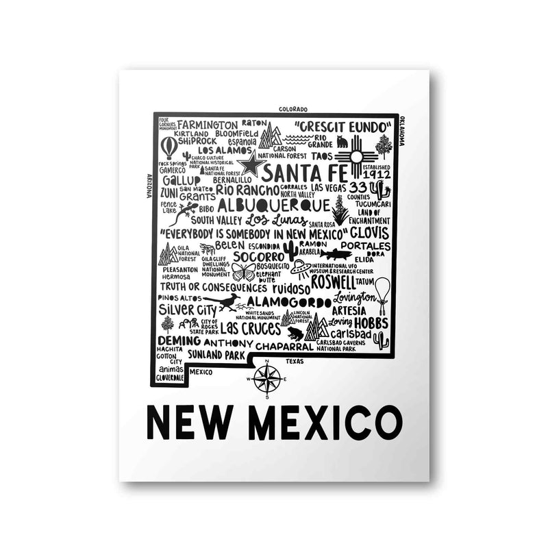 New Mexico Map Print | Katie Ford