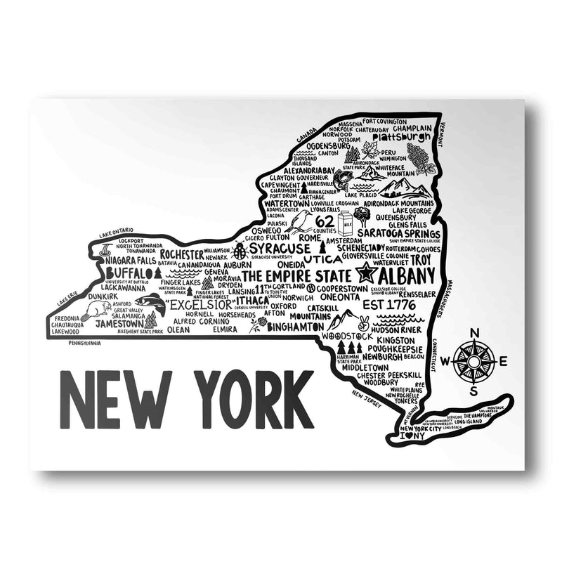New York Map Print | Katie Ford