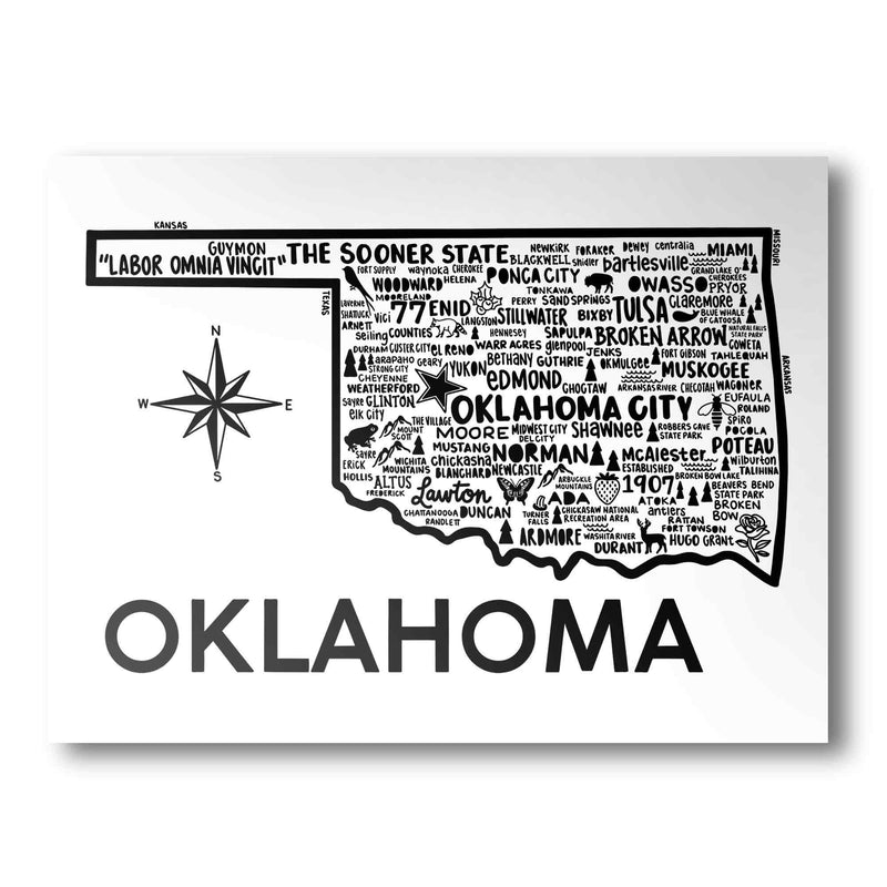Oklahoma Map Print | Katie Ford