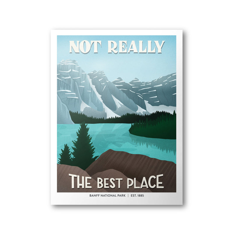 Banff National Park Poster | Subpar Parks Poster