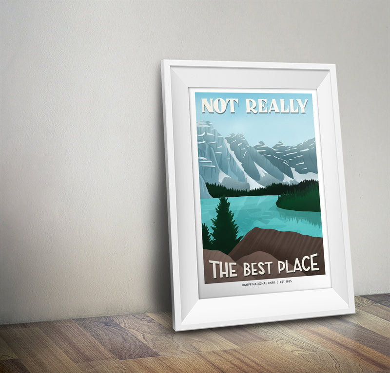 Banff National Park Poster | Subpar Parks Poster