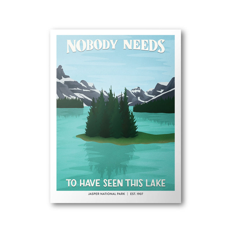Jasper National Park Poster | Subpar Parks Poster