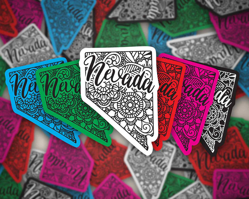 Nevada Sticker | Bumper Sticker | Bottle Sticker | Travel Sticker | Laptop Sticker | Waterproof Sticker | Vinyl Sticker | Decal | 3.5"