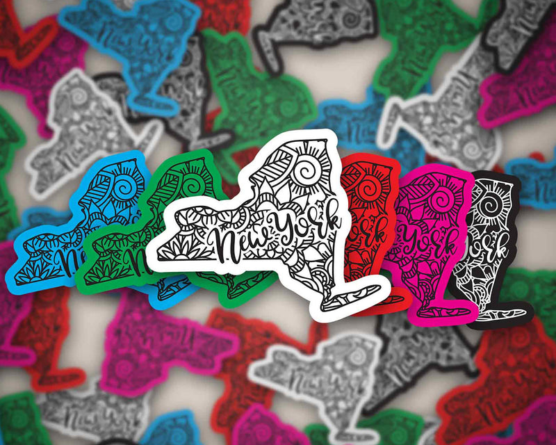 New York Sticker | Bumper Sticker | Bottle Sticker | Travel Sticker | Laptop Sticker | Waterproof Sticker | Vinyl Sticker | Decal | 3.5"