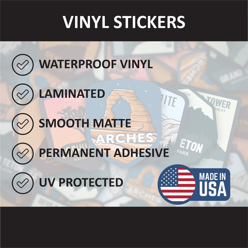 United States Sticker | Bumper Sticker | Bottle Sticker | Travel Sticker | Laptop Sticker | Waterproof Sticker | Vinyl Sticker | 3.5"