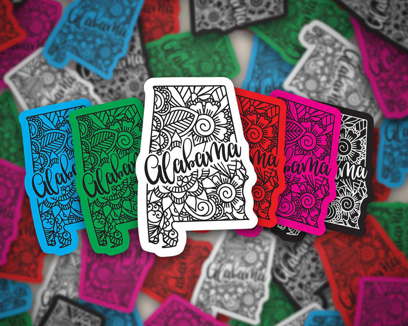 Alabama Sticker | Bumper Sticker | Bottle Sticker | Travel Sticker | Laptop Sticker | Waterproof Sticker | Vinyl Sticker | Decal | 3.5"