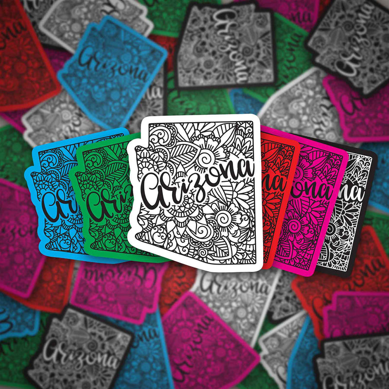 Arizona Sticker | Bumper Sticker | Bottle Sticker | Travel Sticker | Laptop Sticker | Waterproof Sticker | Vinyl Sticker | Decal | 3.5"