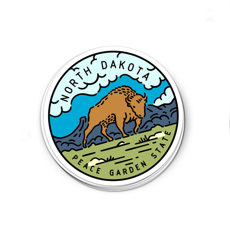 North Dakota Sticker
